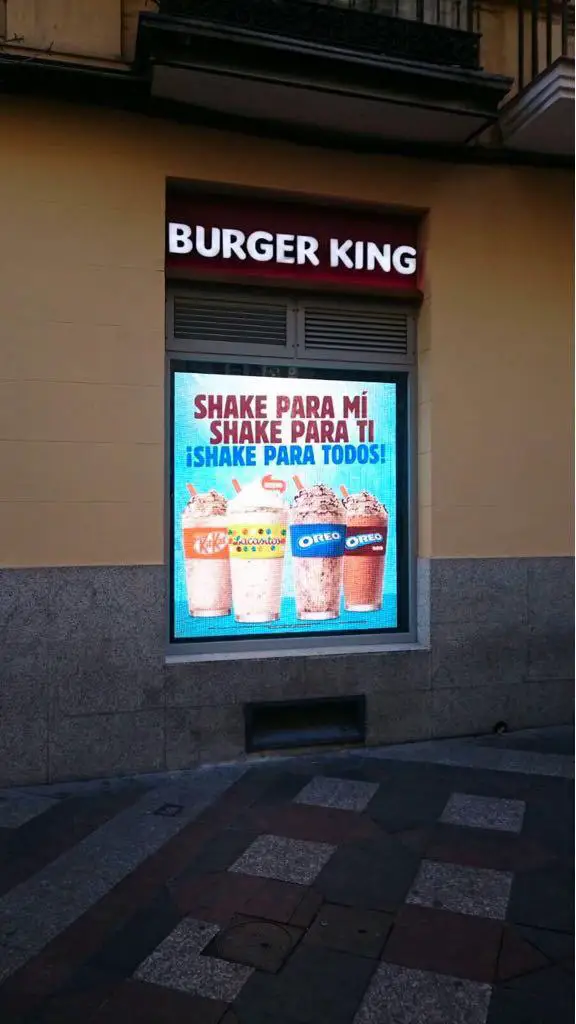 Pantalla Burguer King