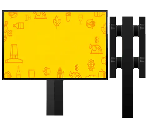 Monoposte LED Doble Cara